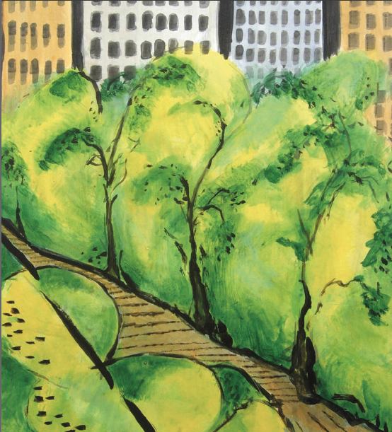 Uno de los cuadros de la exposición de José Luis Rodríguez Tamargo.