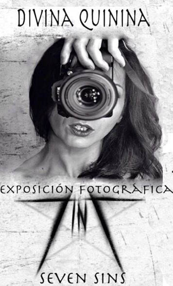 Divina Quinina, en un autorretrato para el cartel de la exposición.