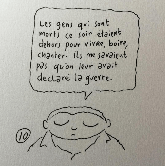 Reacción del dibujante Johann Sfar a los atentados de París: 