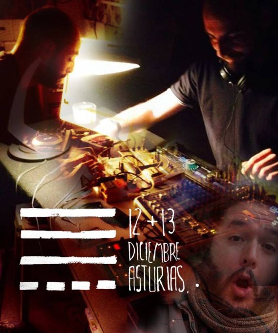 Festival TESLA en Asturias. Fotomontaje de Rafa Murciego sobre el cartel de Eduardo Fandiño.