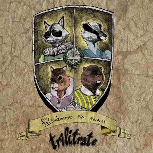 Portada del disco de Trilitrate "Faláchesme na Man" (2013).