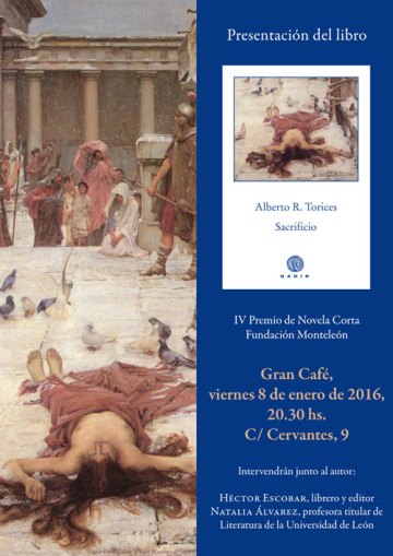 El cartel de la presentación.