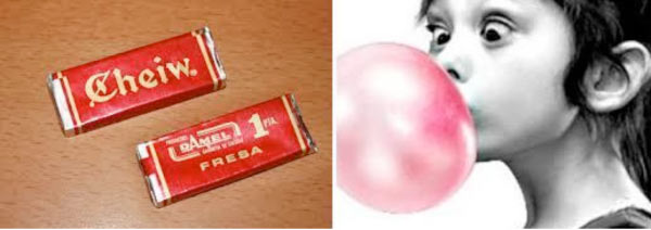 El famoso chicle Cheiw de peseta.