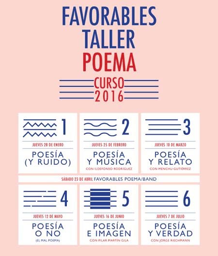 Favorables Taller Poema 2016.