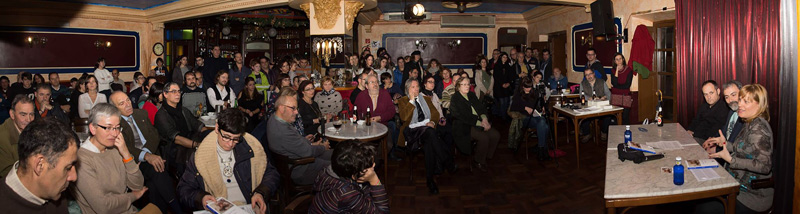 El Gran Café de León durante la presentación de la novela. © Fotografía: Vicente García.