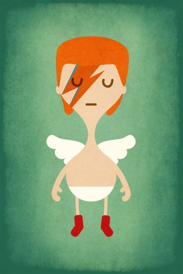 Bowie. © Dibujo de Pablo García (Pablo Je Je).