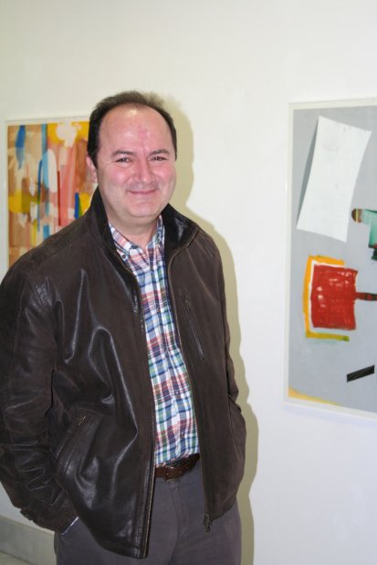 Chema Herreros en la Fundación Montes. Fotografía: Juan A. Berzal.