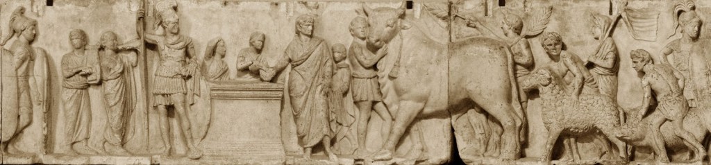 Fragmento del altar de Domitius Ahenobarbus (Museo del Louvre).