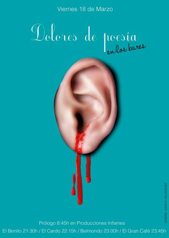 Cartel de los Dolores de Poesía 2016, obra de Julia D. Velázquez.