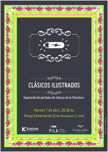 Cartel Clásicos ilustrados.