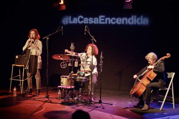 El trío Molimo durante un concierto en Madrid.