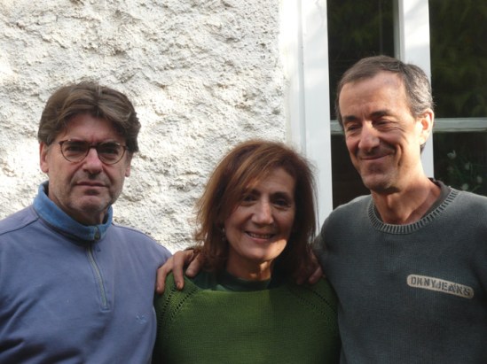 El poeta y músico Ildefonso Rodríguez, la cantante Cova Villegas y el pianista Fernando Ballarín.