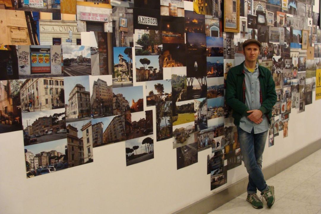 Jorge Peligro, autor de la exposición. Fotografía: L. Fraile