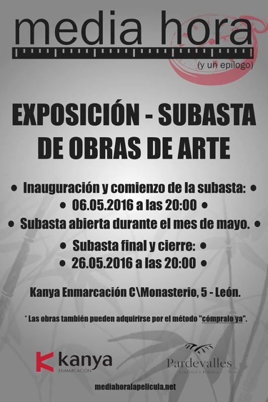 El cartel de la subasta en Kanya.