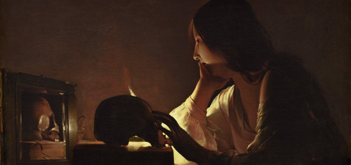 Fragmento de «La Magdalena penitente del espejo», de Georges de la Tour. National Gallery Washington.