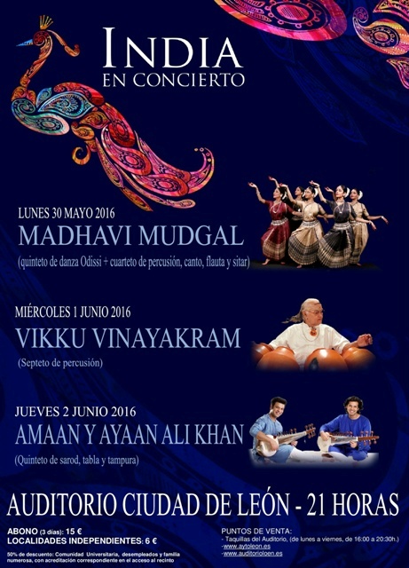 Cartel "India en concierto"