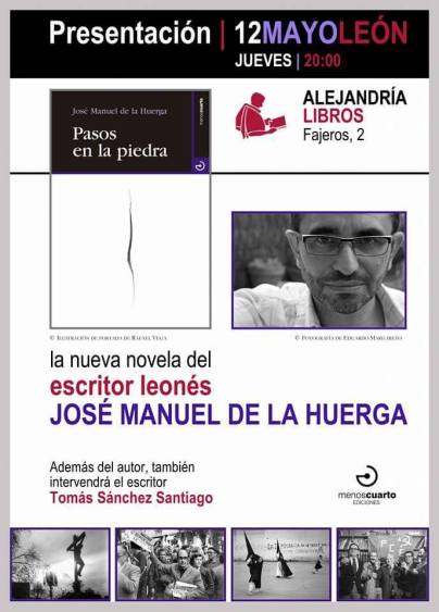 Cartel de la presentación en León.