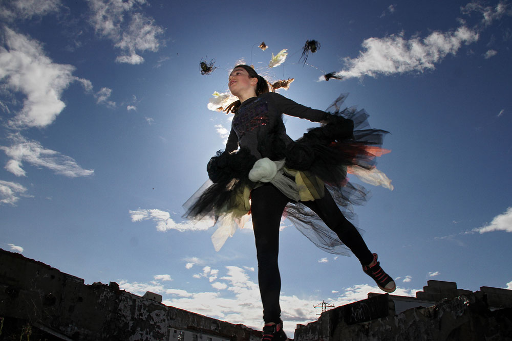 "Pájaros", una de las piezas de la colección de Esther Calzado. La fotografía es de Peio García.