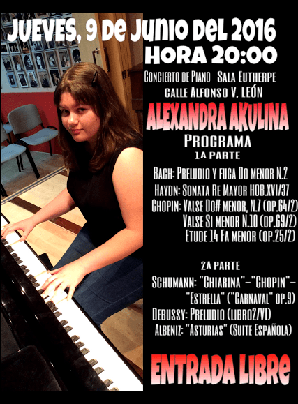 La pianista Alexandra Akulina.