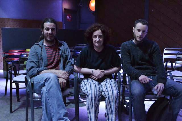 Los músicos Jorge Frías y Chefa Alonso y el artista audiovisual Adrián Abril.