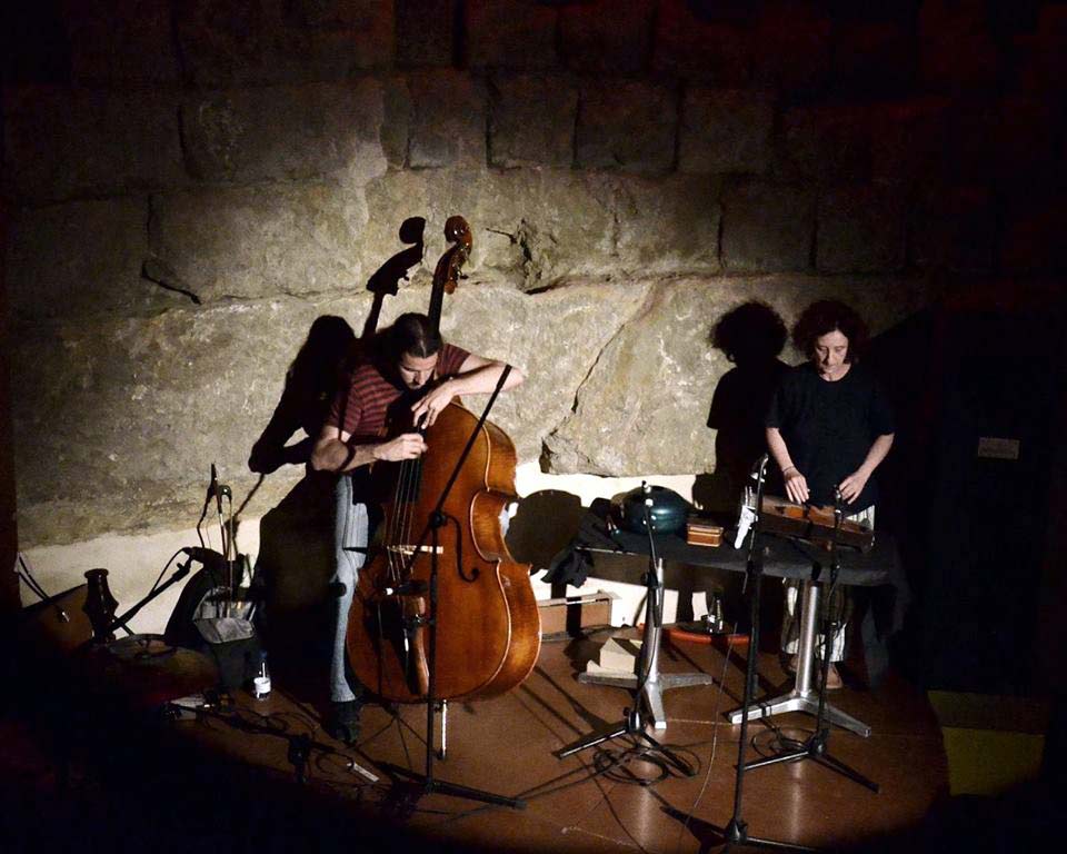 Jorge Frías y Chefa Alonso, durante una actuación.