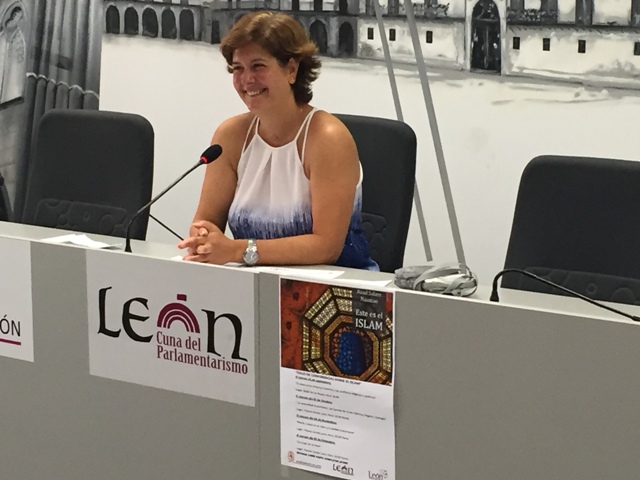 Margarita Torres durante la presentación del ciclo de conferencias.