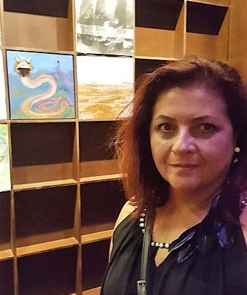 La artista leonesa Eugenia Navajo. Fotografía: Bego. Pérez.