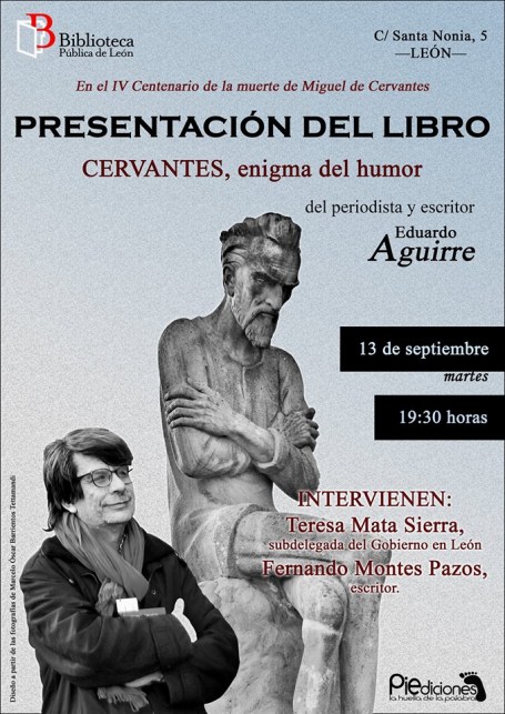 Cartel de la presentación en León.