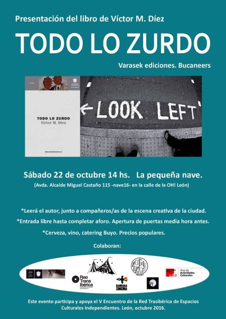 Cartel de la presentación en León.