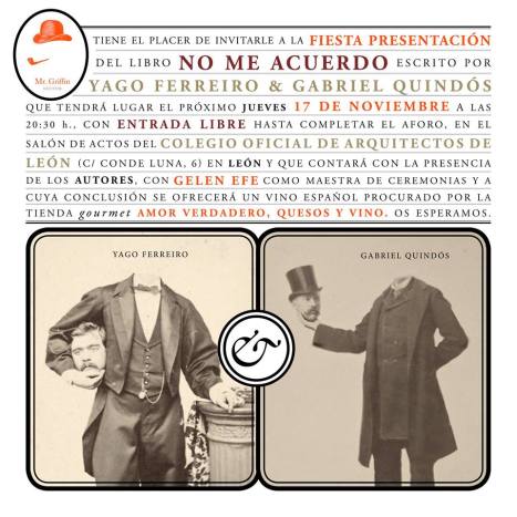 Cartel de la presentación.