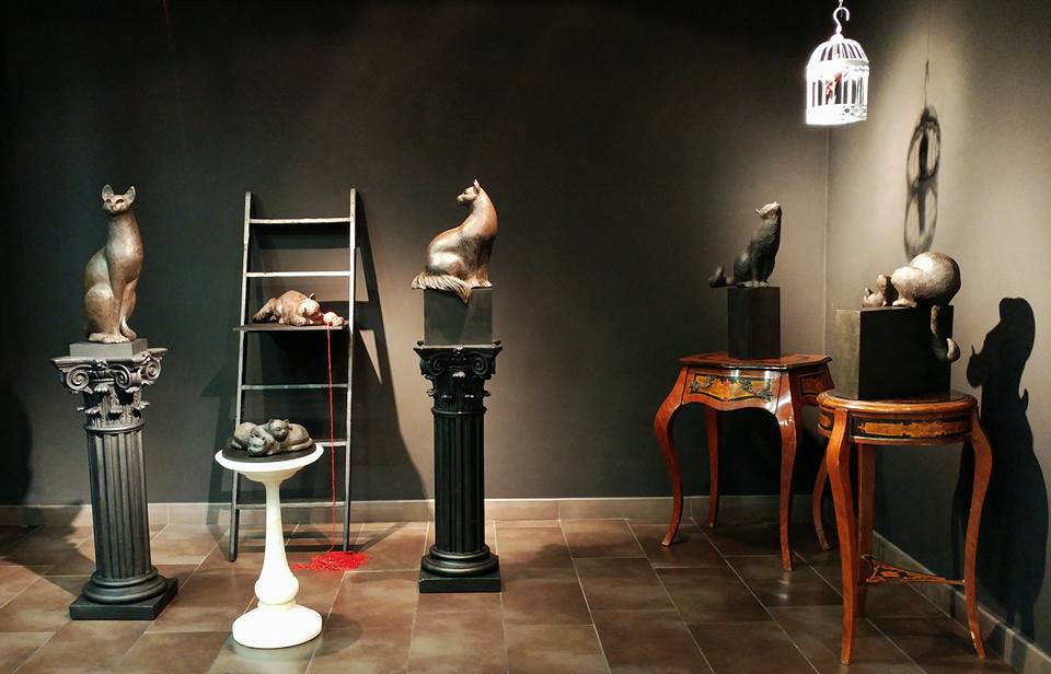 Aspecto de la exposición en Kanya Enmarcación.