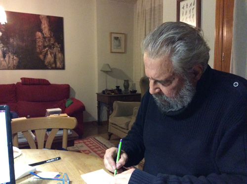 El escritor Tomás Salvador González.