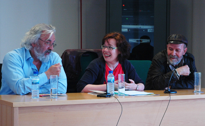 Guillermo Ferrández, María do Cebreiro y Karlotti Valle.