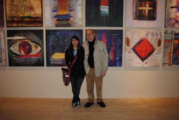 Ana Vaquero Prieto y Manolo Jular en el Museo de León.