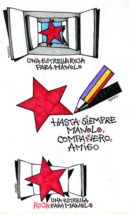 Tres dibujos de Manuel Sierra para Manuel Jular.