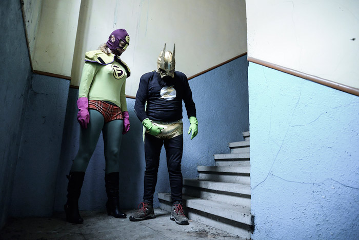 TESLA 2017. ACTO IV. La fábula de Rodillazo y Fundergirl. © Fotografía: Eduardo Fandiño.