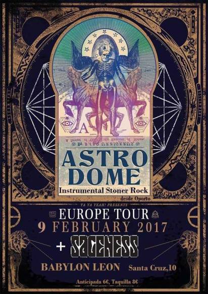 Cartel. Astrodome y Sageness en el Babylon.