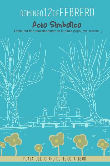 Domingo 11 de febrero. Flores en la Plaza del Grano.