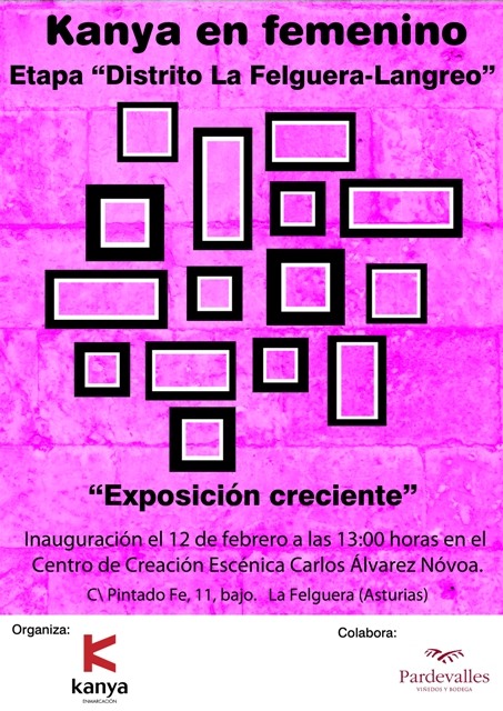 Cartel de la exposición en Asturias