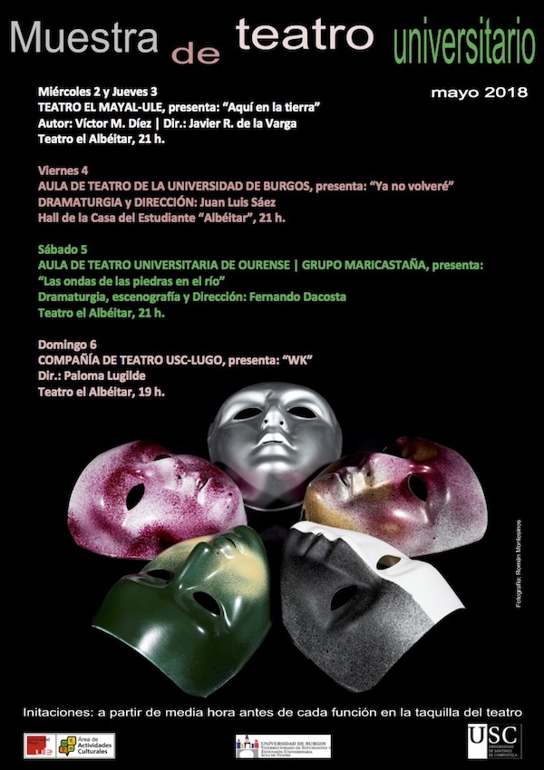 CARTEL MUESTRA TEATRO UNIVERSITARIO 2018